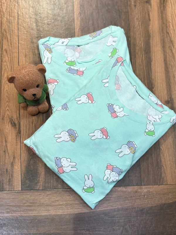 Green Bunny Nightsuit